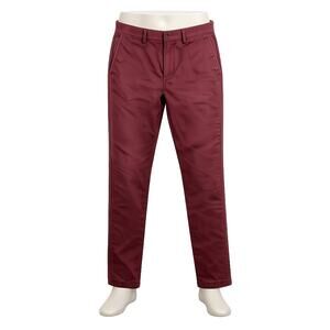 J.Crew Men's Broken-In Urban Slim Burgundy Chinos –  Size 33x30